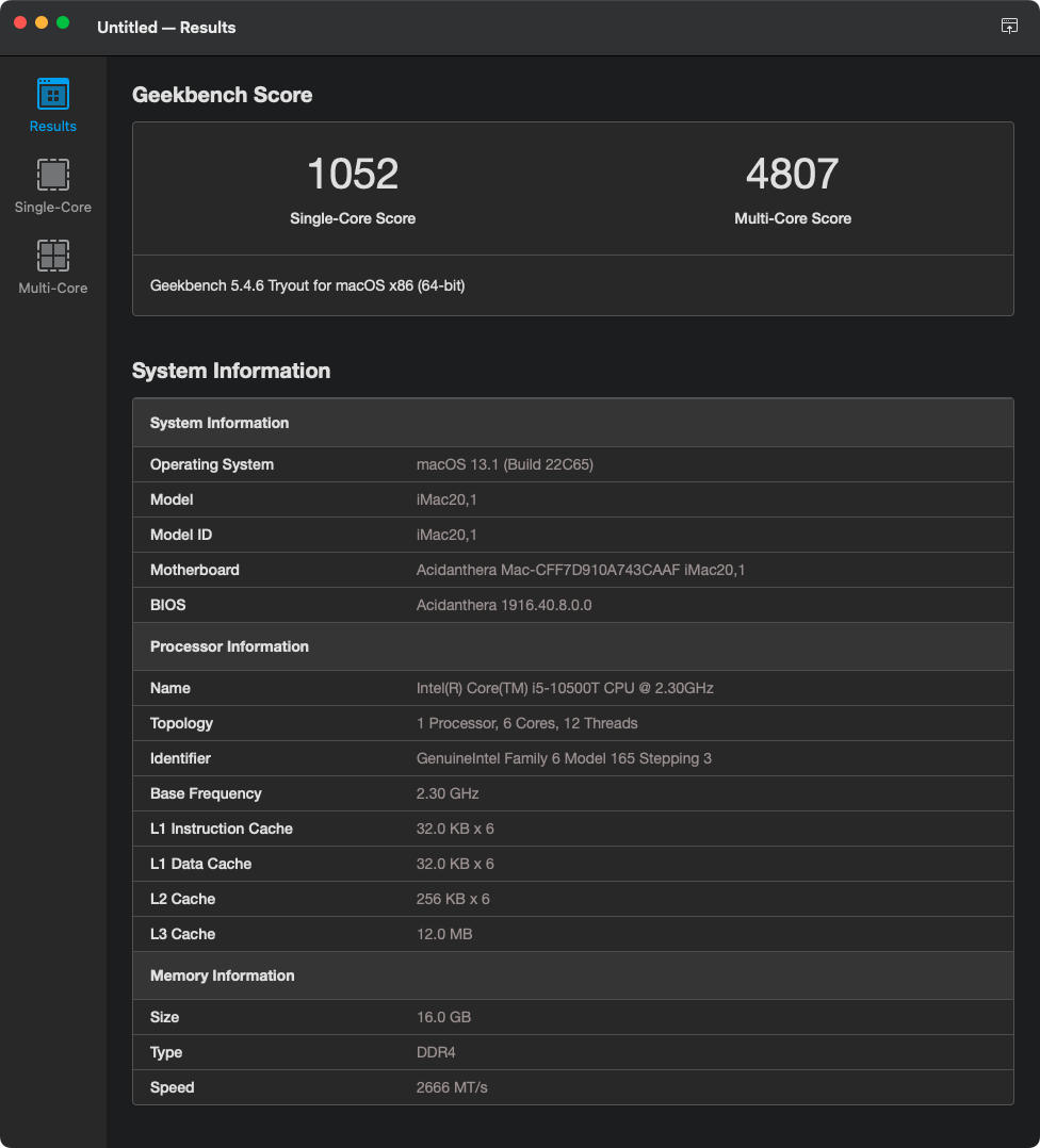 Geekbench 5