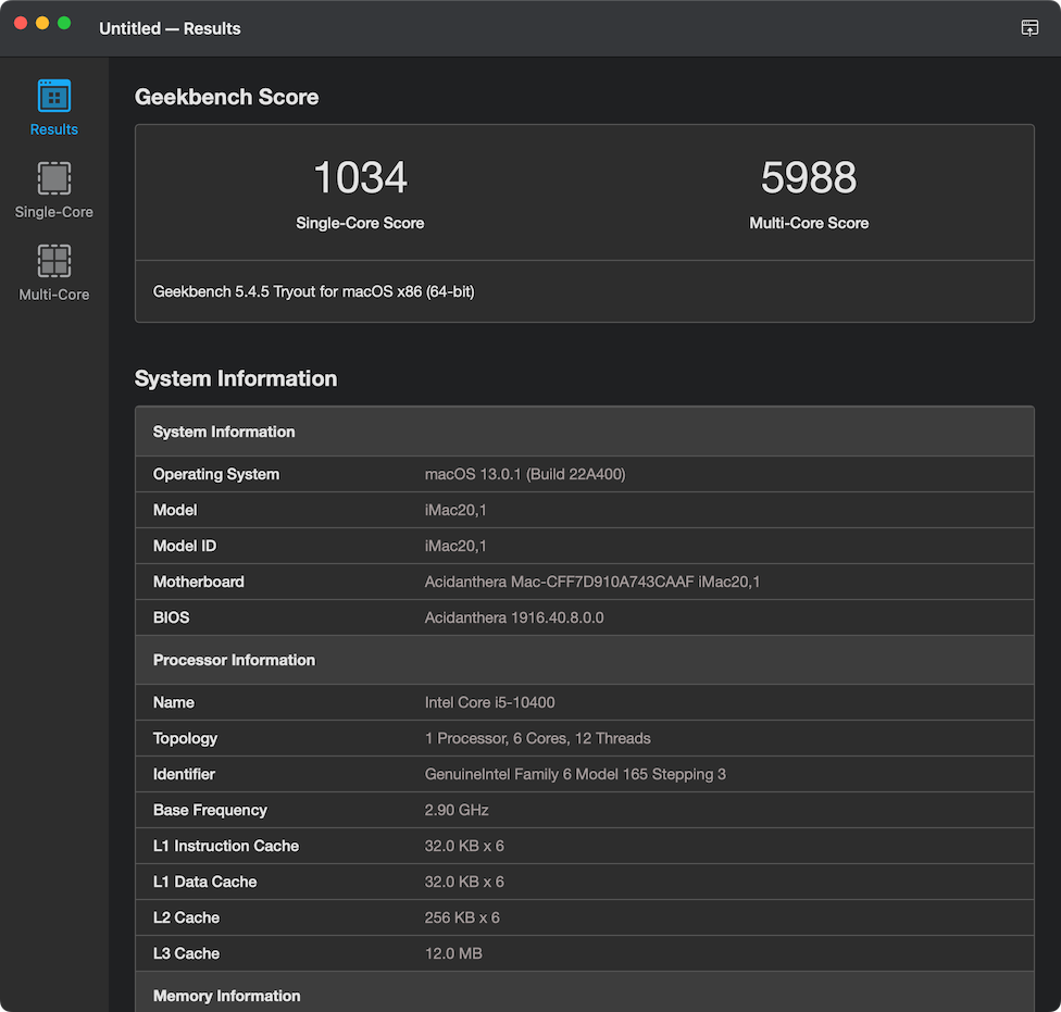 Geekbench 5